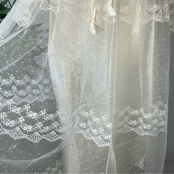 v i n t a g e :: Romantic Cottagecore Floral Lace Maxi Dress Bishop Sleeves - Picture 14 of 16